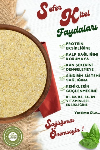 Yörem Afyon Meşhur Siirt Mutfakların Altın Tohumu Anadolu Kadınlarının Gizli Lezzeti Hakiki Sefer Kitel 1000gr