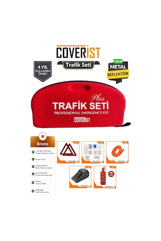Eva Trafik Seti - 1 Kg Yangın Tüpü - 4 Yıllık - Kırmızı - Bronz Paket