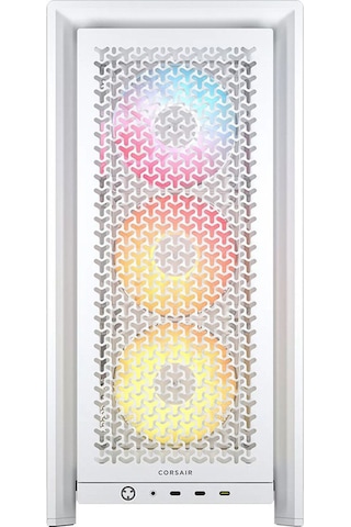 Frame 4000d Lcd Rs Beyaz 4x120mm Argb Fan Mesh Temperli Cam Mid Tower E-atx Dokunmatik Ekranlı Kasa