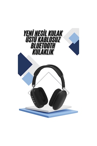 Yeni Nesil Bluetooth Kulaklık Kulak Üstü Anc Özelliği Yüksek Ses Kaliteli
