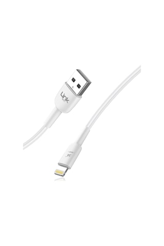 Linktech K606 Usb-a To Lightning 3A 2 MT Şarj Kablosu Beyaz