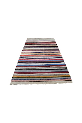 Kilim Antik El Dokuma Pamuklu Anadolu Yörük Kilimi 0079 - Yeni - Çok Renkli