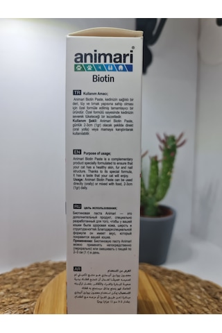 Animari Biotin Malt Paste 100ml Kedilerde Deri Tüy Ve Tırnak