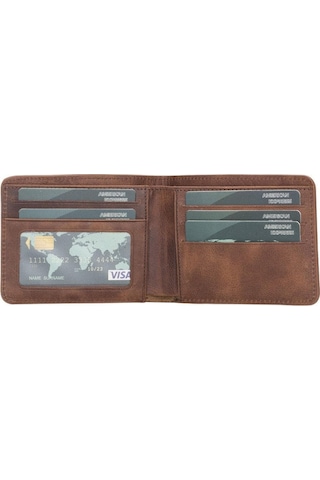 Bloominbag Bloomfold Mahogany Brown Hakiki Deri Cüzdan Kahve