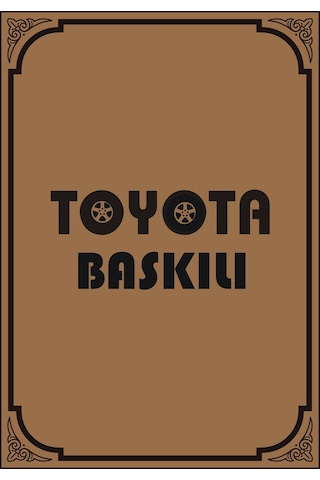 Cihan Oto Paspas Kağıdı Toyota Uyumlu Amblem Baskılı 100 Adet 35x50 135g