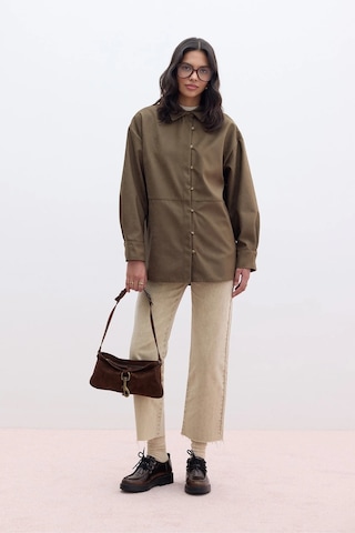 Manuka Straıght Yüksek Bel Denim Pantolon Camel Camel