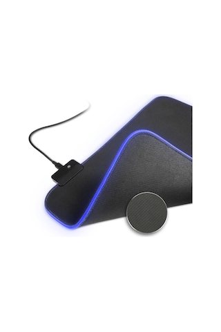 Rgb Siyah Oyuncu Mousepad Işıklı 80-30 Mouse Pad