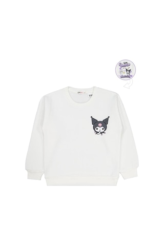 Kuromi 6-9 Yaş Sweatshirt Ekru