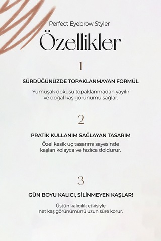 Missha Perfect Eyebrow Styler Uzun Süre Kalıcı Asansörlü Kaş Kalemi Red Brown