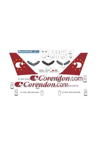 Nazca Decals Cor002 1/144 Ölçek, Corendon Flyair 757