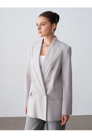 Dilvin 60799 Blazer Ceket-vizon