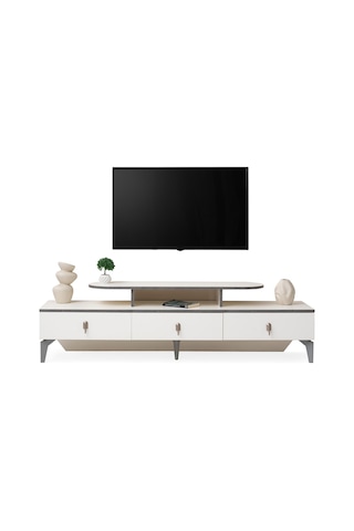 İrem Modern Dolaplı Tv Ünitesi 180 46 48 Krem
