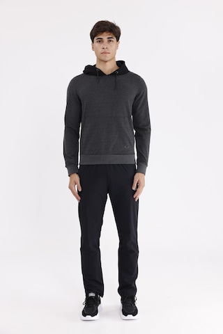 Rowinger Kanguru Cepli Ayarlanabilir Kordonlu Ribana Manşetli Rahat Kesim Kapüşonlu Sweatshirt Antracite