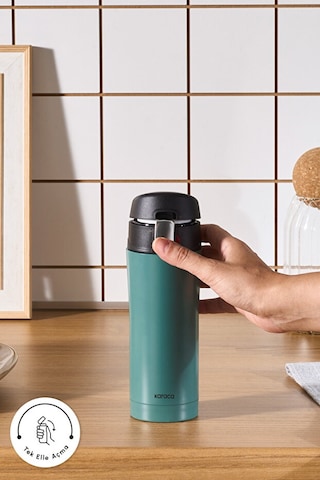 Karaca Pluton Çelik Sızdırmaz Termos Çağla Yeşili 350 ml