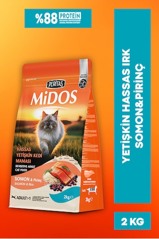 Sensitive Somon Ve Pirinçli Yetişkin Kedi Maması 2kg