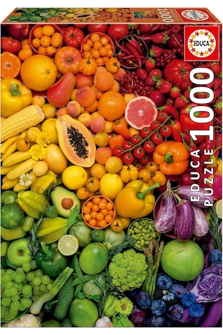 Educa Puzzle 20178 - 1000 Parça Renkli Vitamin - Colorful Vitamines