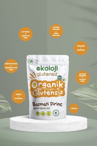 Organik Glutensiz Basmati Pirinç 500 Gr