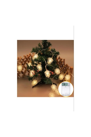 Pilli Kozalak Şeklinde Işıklandırma Yılbaşı Ağacı,cadılar Bayramı Parti Işıkları