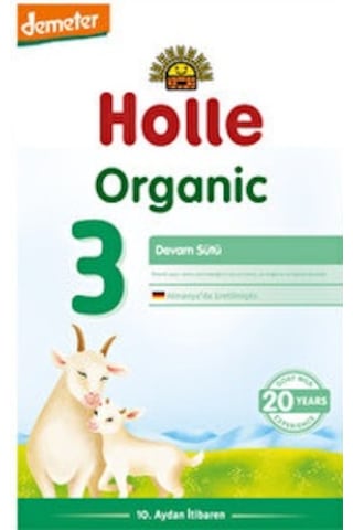 Holle 3 Organik Keçi Sütü Devam Formülü 400 G 4 Adet
