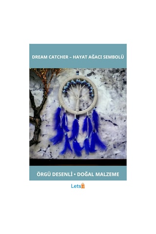 Rüya Kovan Hayat Ağacı Dream Catcher 57 Cm Uzunluk 22 Cm En 1 Adet