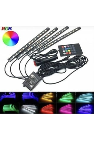12 Ledli Ayak Altı Led Lamba Sese - Müziğe Duyarlı Led