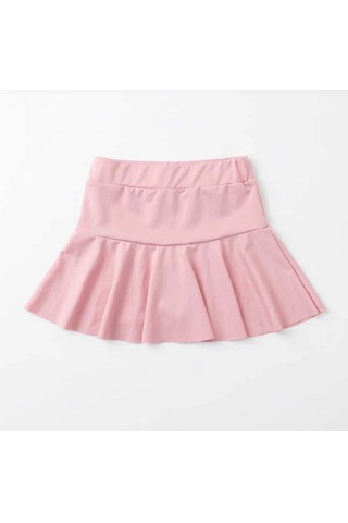 Nurbebe Şort Etekli Crop Kız Çocuk Sporcu Takım Pembe