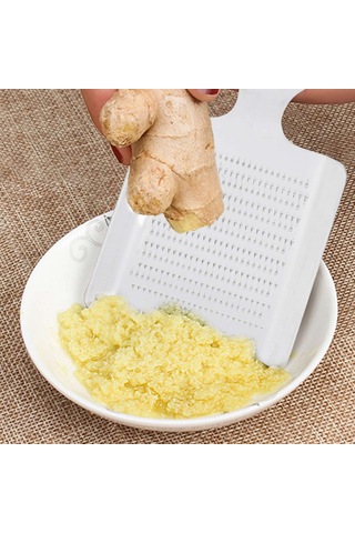 Zencefil Sarımsak Wasabi Rende Ezilmiş Sarımsak Cihazı Mutfak Aletleri Beyaz