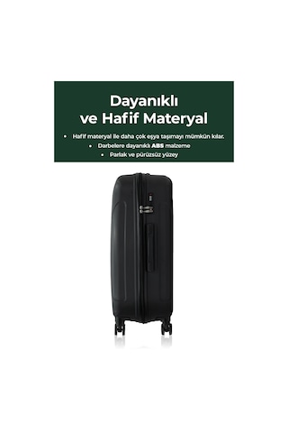 Petra Lüx Abs Büyük Boy Valiz 75 Cm Antrasit