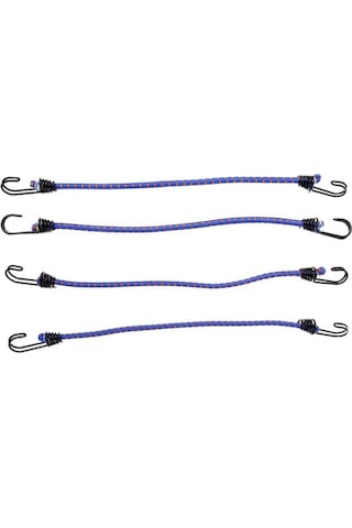 Homyl 4 Parça Ağır Elastik Bungee Kordon Açık Kamp Mavi Mavi