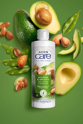 Avon Care Avakado ve Badem Yağı içeren Şampuan ve Saç Bakım Kremi 700 ML