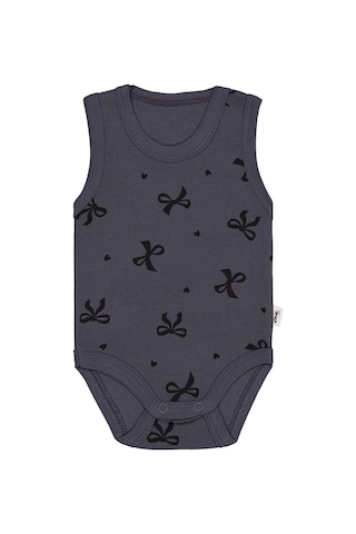 Civil Baby Fiyonk Empirme 1-36 Ay Çıtçıtlı Badi - Gri Antrasit