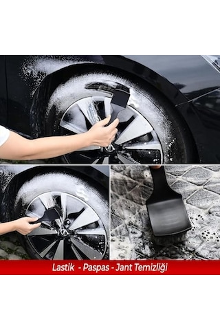 Wonkey - Lastik, Paspas Temizleme Fırçası, Arabalar Veya Motorsikletler İçin Lastik Temizleyici Sert Fırça