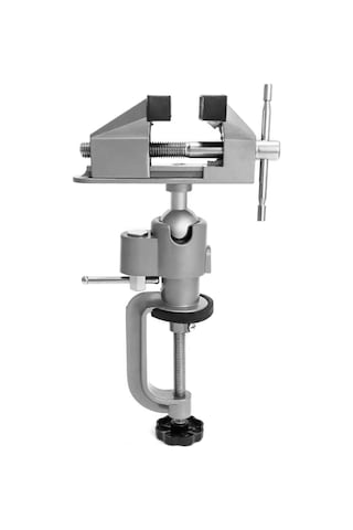 Vkemall Alüminyum Alyuminiyum Fiksasyon Cihazı - 360 Derece Döner, 55mm Çene Açımı, Çok Açı İşleme, Tahta Üzerine Hızlı Kurulum