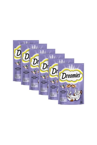 Dreamies Ördekli Kedi Ödül Bisküvisi 6 x 60 G