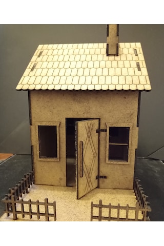 TLR hobi Tlrhobi Bahçeli Ev Ahşap Maket