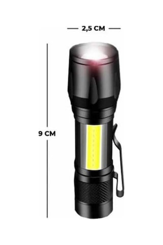 El Feneri Uzun Menzilli Usb Şarj Edilebilir Kamp Lambası Çok Renkli 19361374