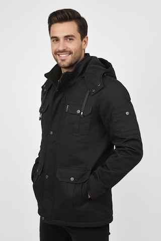 Erkek Spor Kanvas Kapüşonlu Parka 85121 Bgl-st04884 Haki
