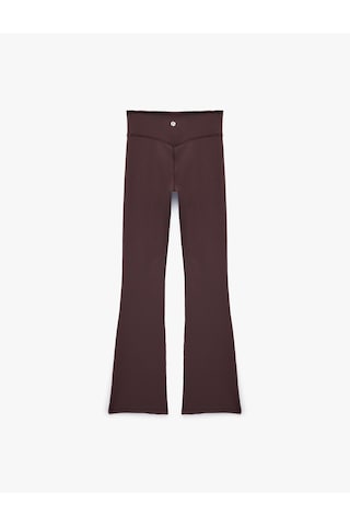 Koton Yüksek Bel Slim Fit İspanyol Paça Spor Tayt Mor 6sak40171nk Mor