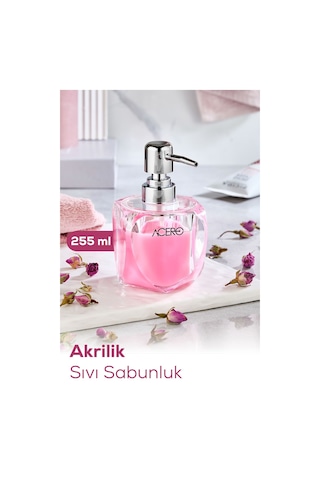 Vienev Akrilik Sıvı Sabunluk 255 Ml Şeffaf 1992 Şeffaf