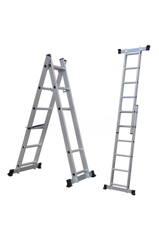 Packtech Alüminyum Platform Merdiven 9 Basamaklı 260 Cm Düz Uzayan