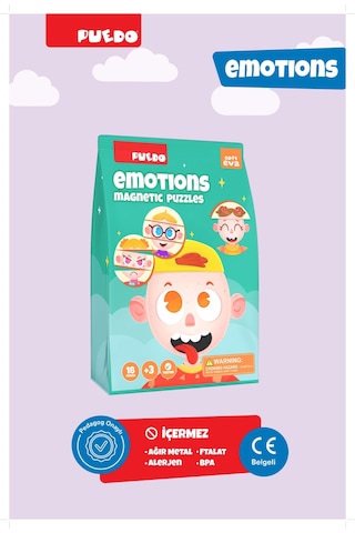 Puedo Manyetik Puzzle - Emotions Duygular