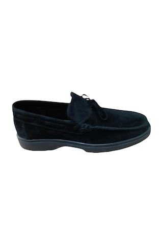 Castle Black 31224 Erkek Deri Casual Ayakkabı Nubuk Siyah Siyah