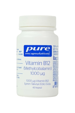 Pure Encapsulations Vitamin B12 1000 Mcg 60 Kapsül