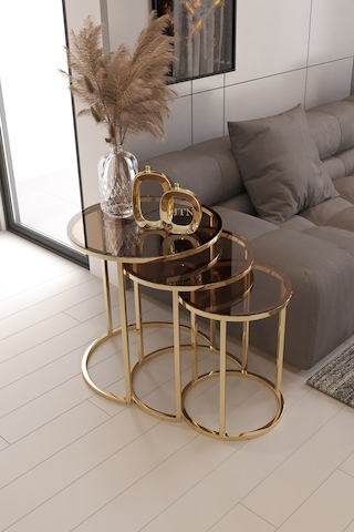 Armoni 3'lü C Zigon Gold Kaplama Bronz Cam