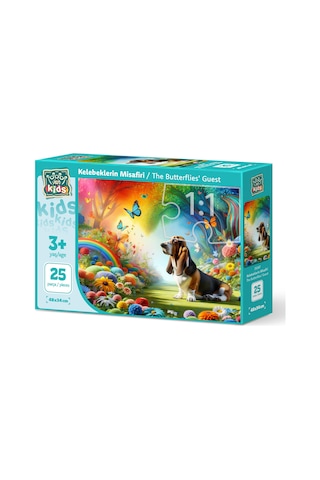 Art Çocuk Kelebeklerin Misafiri 25 Parça Puzzle