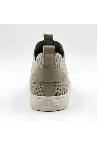 Daytex 4224 Erkek Slip-on - Full Triko Örgü Termo Taban Sneaker Koyu Boz Kahve