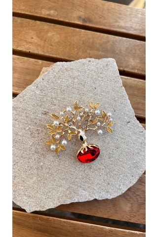 Hayat Ağacı Broş Çok Renkli