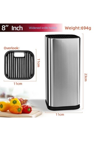 Depolama Bıçak Rafı Paslanmaz Çelik Bıçak Rafı Boşaltılabilir Bıçak Rafı Boyutu Mutfak Bıçağı Blok Mutfak Malzemeleri Depolama Rafı B