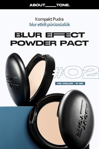 About Tone Makyajın Gün Boyu Kalıcı Olmasını Sağlayan Sabitleyici Toz Pudra ABOUT TONE Blur Powder 8809213803383