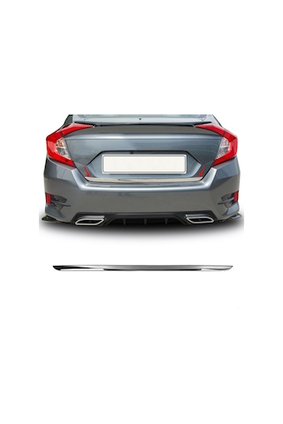 Honda Civic FC5 Bagaj Alt Çıtası Formlu 2016 - 2021 Arası